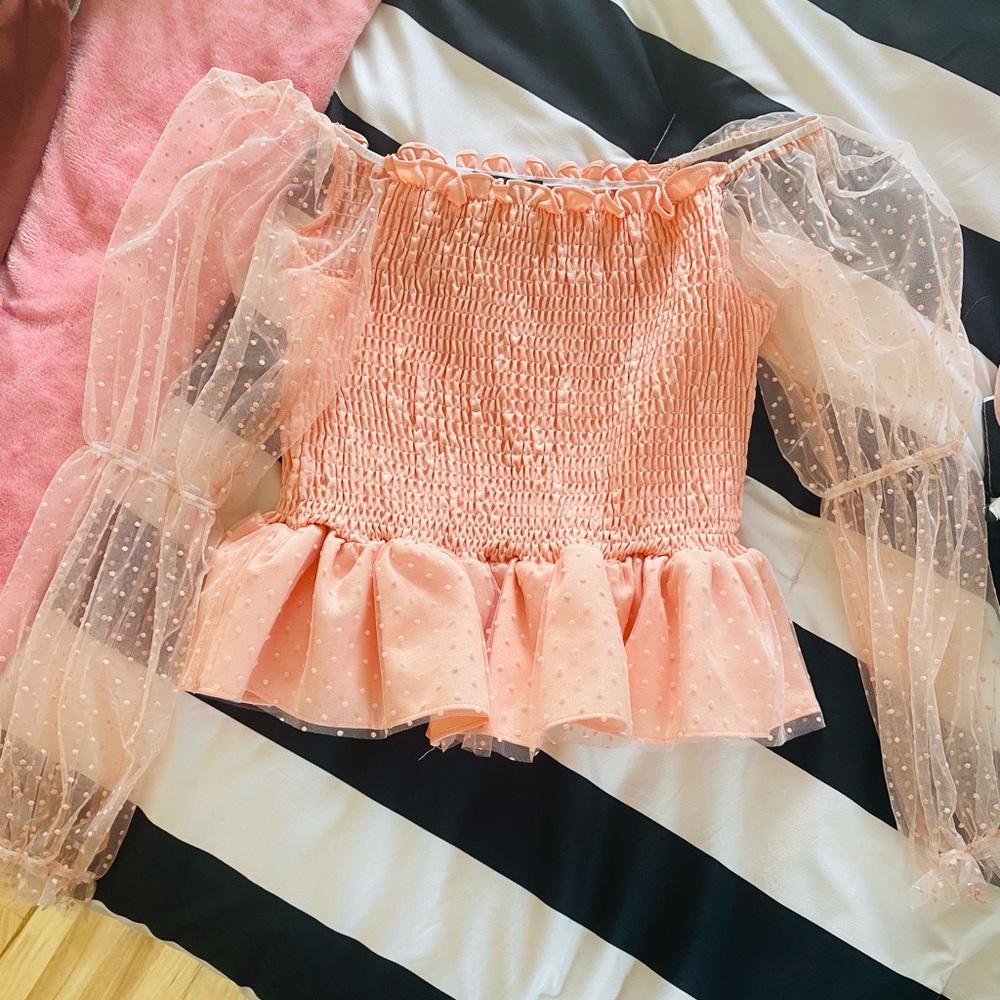 Girly ruffle top